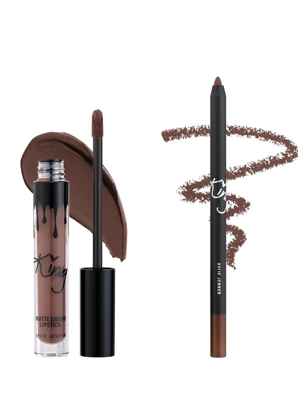 Kylie Cosmetics Matte Liquid Lipstick & Lip Liner Set - Brown